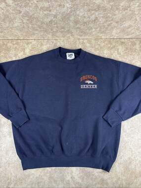 Lee Sport Denver Broncos Sweatshirt Men's XL Crewneck NFL Football